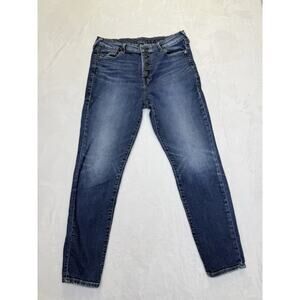 True Religion Jeans Women’s Sz 32 Halle High Rise Button Fly Super Skinny